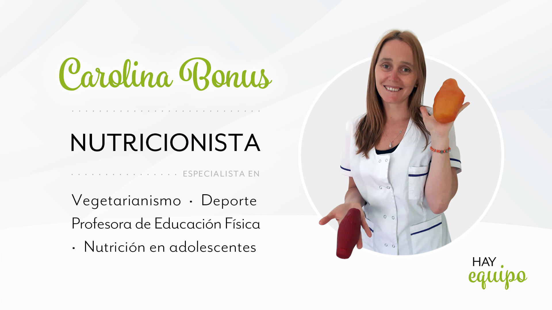 nutricionista Carolina Bonus online y presencial